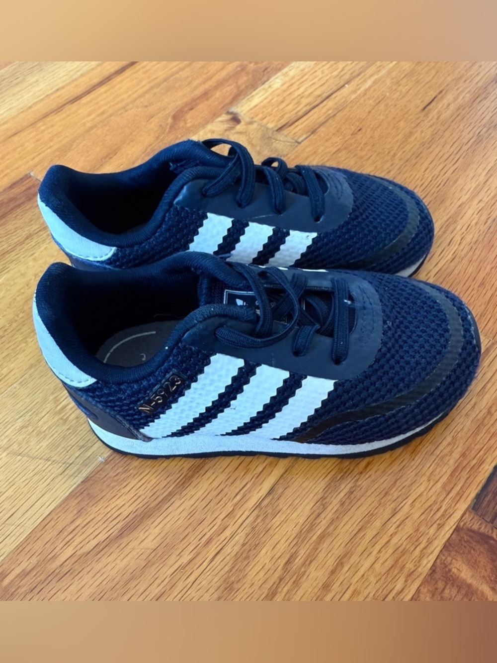 ADIDAS Toddler Boys Navy Blue N-5923 Trainer Sneakers Size 6.5
